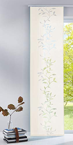 Gardinenbox Tendril Rideau Moderne avec Panneau 100% Polyester Crème 245 x 60 cm