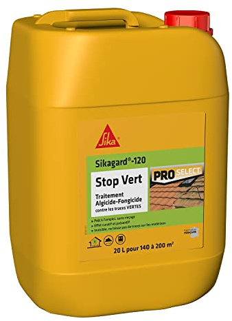SIKA - Traitement Algicide et Fongicide - Sikagard 120 Stop Vert - 20L