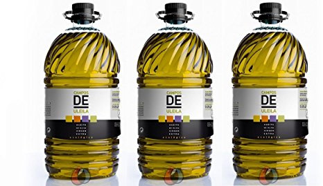 Aceite de oliva virgen extra ecológico - Campos de Uleila - 3 garrafas pet 5 litros (15l)
