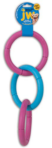 JW Invincible Chains Dog Fetch Toy, Throw and Chew Toy for Dogs