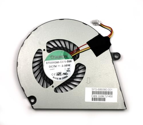 Power4Laptops Ventilador para Ordenadores portátiles Compatible con HP Envy 4 Ultrabook Pro