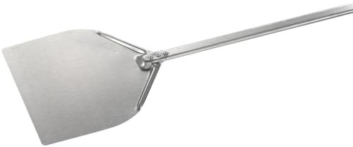 GIMETAL F-32R pelle à pizza pelle à pizza professionnelle pelle à enfourner pizza pelle à enfourner 32 x 30 cm Manche : 120 cm Aluminium, acier (aluminé)