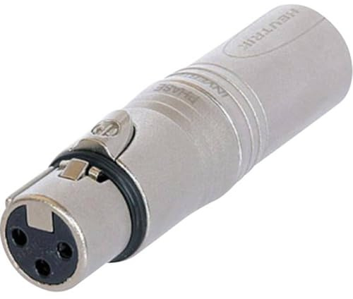 Neutrik Grau NA3FM XLR XLR-Adapter Cable – Adapter für Kabel (XLR, XLR, Male Connector/FEMALE CONNECTOR, Gold, Grau,-20 – 65 °C)