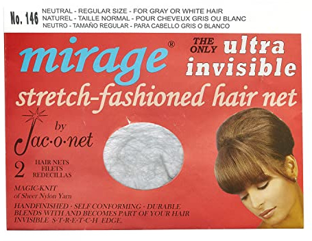 Hair Net Jac-O-Net Mirage Ultra-Invisible Neutral, 2 Nets Per Pack [1 Pack]