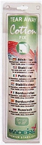Madeira Cotton Fix Tear Away Stickvlies, für Maschinensticken, Weiß