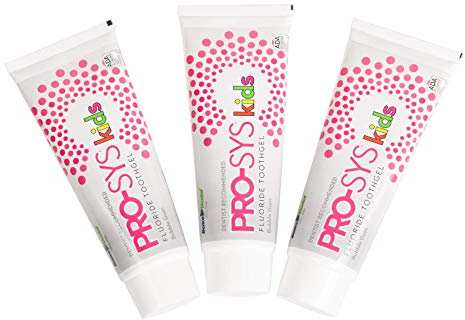 PRO-SYS® Kids Bubblegum Fluoride Toothpaste Toothgel - ADA Accepted (3 Pack)