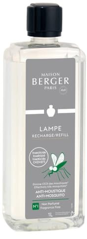 MAISON BERGER Nachfüllflasche 1 L Duft und Reinigung für Lampe Berger – gebrauchsfertig, langanhaltend, feine Verteilung, katalytische Wirkung (Anti-Mücken ohne Duft)