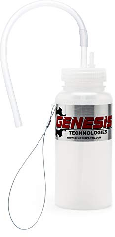 Genesis Universal 1 Person Brake Bleeder Bottle with a Stainless Steel Cable Mount and 12 Inch Fluid Tube