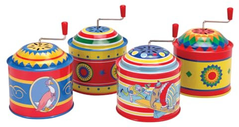 Schylling SC-TMB Musikdose, spielt traditionelle Musik, wenn am Griff gedreht Wird