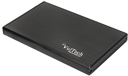 VulTech GS-25U3 Carcasa para Disco Duro Externo, 2,5 Pulgadas, HDD, SATA, USB 3.0, Color Negro