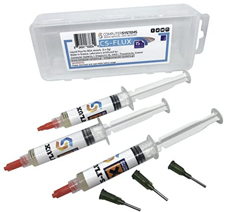 CS-FLUX reclamazione bassa viscosità senza alogeni flusso di liquido per BGA componente rielaborare riflusso 15g. Ideale per le riparazioni GPU VGA