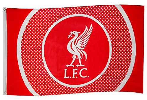 Liverpool Bulls Eye Flag - Multi-Colour