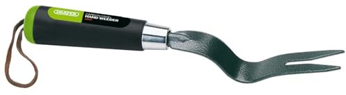 Draper Carbon Steel Hand Patio Weed Remover Tool | Heavy Duty Plastic Handle | Garden Tool | Leather Wrist Strap | 88808