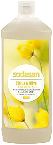 Sodasan Flüßigseife, Citrus-Olive, 1000 ml