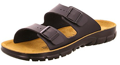 Birkenstock Classic Bilbao Birko-Flor, Unisex-Erwachsene Pantoletten, Schwarz (Schwarz), 37 EU