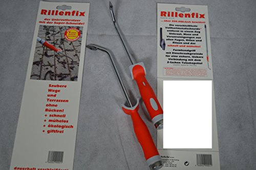 2 Stück Unkrautkratzer Rillenfix 7612, mit Schraubgewinde, Moos Fugen Kratzer