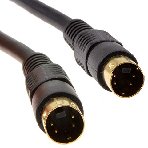 kenable SVHS S-video Plug to Plug Video Cable 4 pin Mini DIN Gold 10m [10 metres]