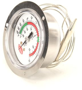 Cooper-Atkins 7112-01-3 Vapor Tension Panel Thermometer with Front Flange, NSF Certified, -40/60°F Temperature Range