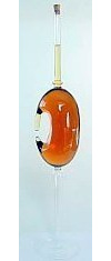 Oberstdorfer Glashütte Karaffe Grosse Grappa Glaskaraffe klare Kristallglasflasche mundgeblasen ca. 0,850 Liter Höhe ca. 5400 mm