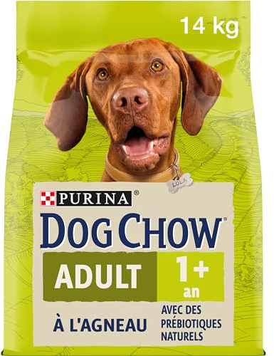 PURINA DOG CHOW | Adulte | Croquettes pour Chien de Grande Taille |Agneau | Lot de 1 | 14 kg | Sac