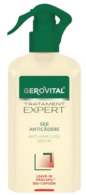 Gerovital Tratament Expert Anti-Hair Loss Leave-In Serum, Reduces and Prevents the Hair Loss, Strengthens the Root and Stimulates the Hair Growth, 150 ml