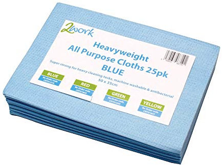 2Work Heavyweight All Purpose Cloth 500x350mm Blue (Pack of 25)