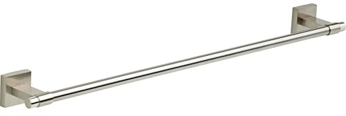 Franklin Brass Maxted (1-Pack) 24 Towel Rack for Bathroom, Satin Nickel Towel Bar for Bathroom Wall Towel Holder Rod Wall Mounted Bathroom Accessories MAX24-SN