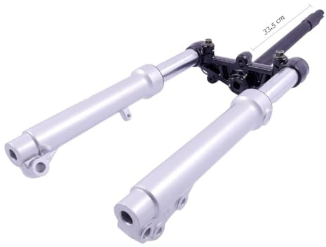 Fourche télescopique complète compatible avec A.T.U-Explorer Race GT50 | Kit avec pont; compatible avec GENERIC B05 Cracker 50; compatible avec KEEWAY RY6 50 2009-; compatible avec BENELLI 49X 50