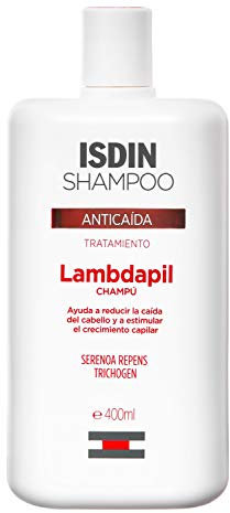 ISDIN Shampoo Lambdapil Champú Anticaída de Uso Diario para Hombre y para Mujer que Ayuda a Reducir la Caída Excesiva del Cabello y a Aumentar su Densidad, 400 ml