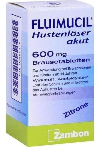 FLUIMUCIL Hustenlöser akut 600 Brausetabletten 10 St