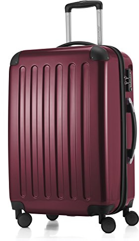 Hauptstadtkoffer ALEX - Erweiterbarer Hartschalenkoffer 65 cm (74 L) mit TSA-Schloss - robuster Trolley-Reisekoffer mit 4 Doppelrollen, Burgund | ABS/PC-Hartschale · TSA-Zahlenschloss · Erweiterbar · 4 Rollen · Austauschbare Ersatzteile · Aufgabegepäck · Urlaub · 1-2 Wo