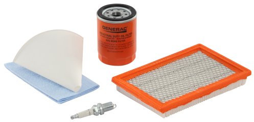Generac 6482 Maintenance Kit for 8kW,9kW, and 10kW 410/459/460cc Home Standby Generators – Includes Spark Plugs, Oil Filter,Air Filter,Funnel,Wrench & More – Service Kit for 2yr or 200-Hour Intervals