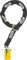 ABUS Schloss-Ketten-Kombi GRANIT™ Detecto XPlus 8077 Bremsscheibenschloss mit Alarm + 12 mm starke Kette 12KS Black Loop - ABUS-Sicherheitslevel 19