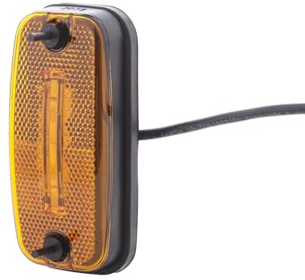 HELLA 2PS 345 600-197 Seitenmarkierungsleuchte - Begrenzungsleuchte - Anhänger - Wohnwagen - LED - 24V - Schraubanschluss/Anbau - ADR/GGVS - Kabel: 1530mm - Stecker: AMP - 2-polig