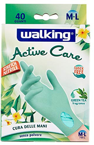 Walking Guanti 40 Nitrile Active Care M-L Walking - 14 ml