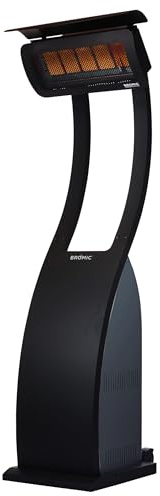Bromic Tungsten Smart Heat Portable 11000W Gas Patio Heater - Propane Gas (LPG), 500 Series, 110V, Black Finish - BH0510001