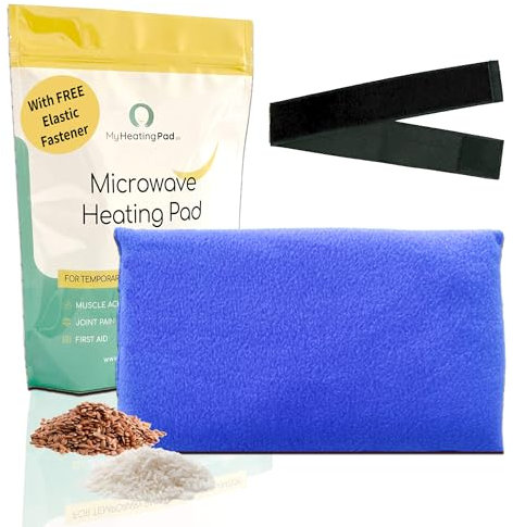 My Heating Pad - Microwavable Heat Pads for Pain Relief | Microwave Heating Pack | Hot Bags, Weighted Heat Compress Pillow- Blue…