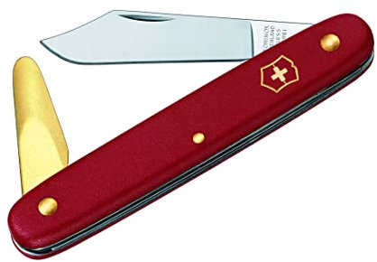 Coltello Victorinox 3.9110 V39110 a punta con sollevatore in ottone, rosso, 50mm