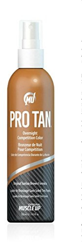 Pro Tan Overnight Competition Colour Original Suntan Brown Bronzing Formula with Foam Pad - 250 ml
