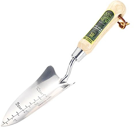 Spear & Jackson 3020KEW Kew Gardens Collection Stainless Steel Transplanting Trowel, Blue