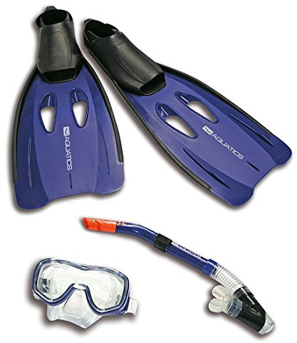 Aquatics Erwachsene Tauchset Diving Set Karibik, Blau, 38/39, 49054