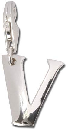 SilberDream 925er Charm Buchstabe V Echt Silber Armband Anhänger D1FC70V Silber Charmsschmuck von SilberDream für die Frau