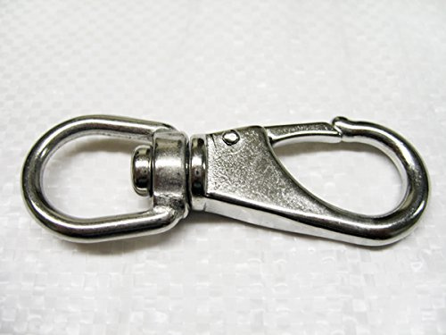 Quick Release Snap Hook with Swivel Eye Size 2 (100MM Stainless Steel Boat Shackle Attachment)