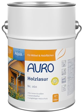 AURO Holzlasur, Aqua - Ocker-Gelb - 10L