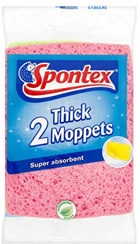 Spontex Thick Moppets x 2 (Pack of 6, Total 12 Moppets)