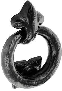 Heurtoir De Porte Antique Noir Anneau 125mm (5