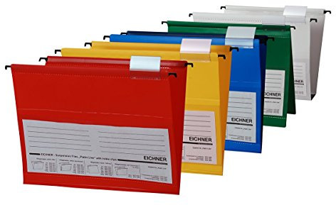10x EICHNER PVC-Hängetasche rot