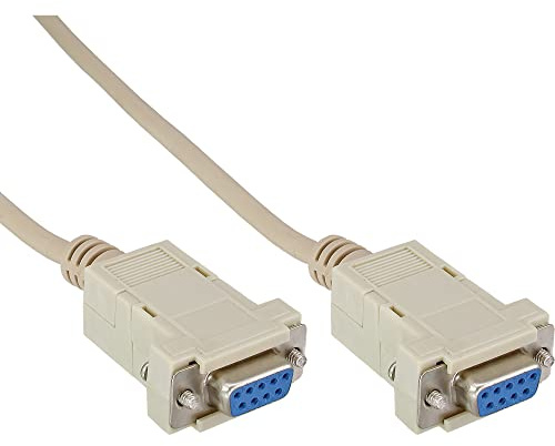 InLine 12226C Nullmodemkabel, 9pol Buchse / Buchse, 10m, geklippt
