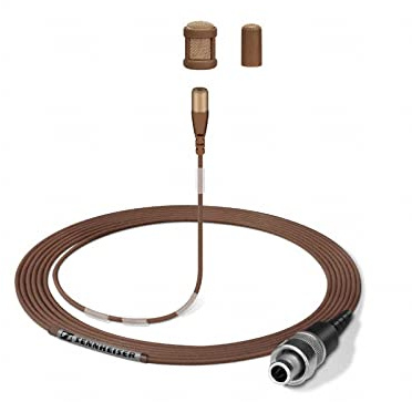 Sennheiser MKE 1-4-2 - Micro-Cravatta Miniatura, omnidirezionale, Marrone