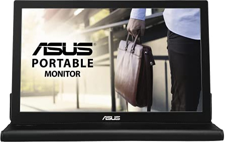 ASUS MB169B+ - Monitor portátil fino de 15.6 Full HD (1920x1080, Panel IPS, USB 3.0, ASUS Smart Case incluida, 16:9, grosor 8.5 mm, Tecnología EzLink, Smart Case) Dark Gray